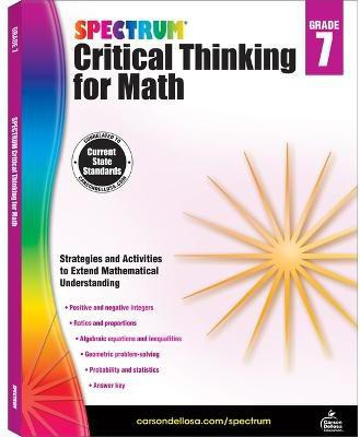 Spectrum Critical Thinking for Math, Grade 7(English, Paperback, unknown)
