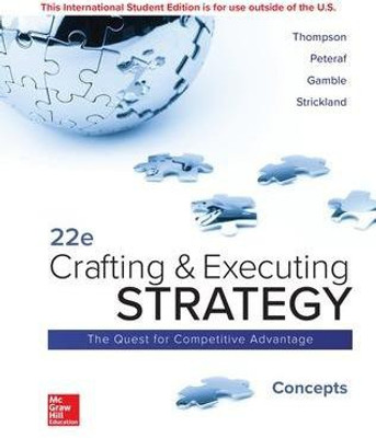 ISE Crafting and Executing Strategy: Concepts(English, Paperback, Thompson Arthur)