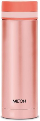 MILTON Slim 350 Thermosteel Vacuum Insulated Hot & Cold Water Bottle, PINK 340 ml Bottle(Pack of 1, Pink, Steel)