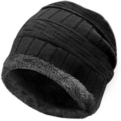 Brostin Solid Beanie Cap(Pack of 2)