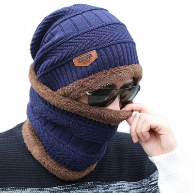 Brostin Embroidered Beanie Cap(Pack of 2)