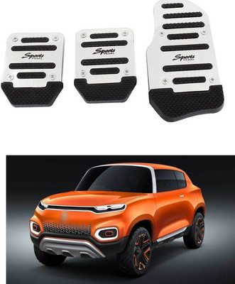 XZRTZ 3Pcs Non-Slip Manual Transmission Mt Car Truck Chrome Pedal 396 Car Pedal