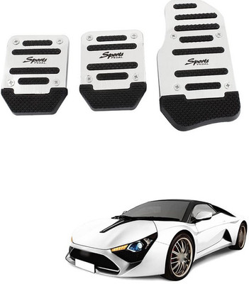 XZRTZ 3Pcs Non-Slip Manual Transmission Mt Car Truck Chrome Pedal 309 Car Pedal