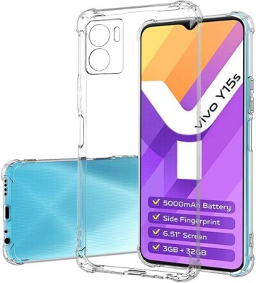 LIKEDESIGN Bumper Case for vivo Y15s(Transparent, Grip Case, Silicon, Pack of: 1)
