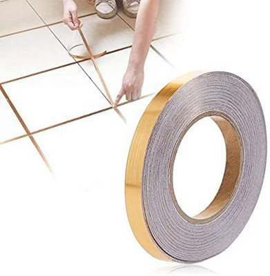 Sonani Enterprise Single side Manual Floor Decorative Tape (Manual)(Set of 1, Golden)