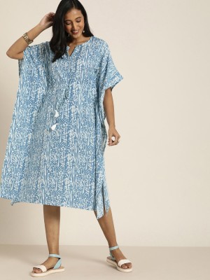 Taavi Women Kaftan Blue Dress