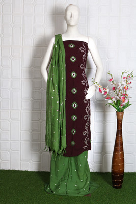WILLMAKE Georgette Printed Salwar Suit Material