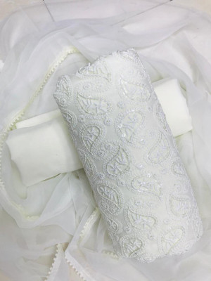 ICCHIT FAL Georgette Embroidered Salwar Suit Material