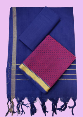 SHREE MAHAVEER HANDLOOMS Cotton Blend Printed Salwar Suit Material