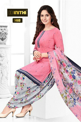 Ruhabs Crepe Printed Salwar Suit Material