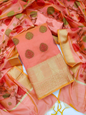 Blissta Jacquard Self Design Salwar Suit Material