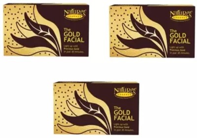 Nature's Essence THE GOLD FACIAL KIT LIGHT UP WITH PRECIOUS GOLD IN JUST 30 MIINUTES(3 x 20 g)