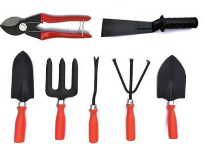 My Garden Garden Tool Set Of 7 (5 Trowel Kit, 1Khurpi 1 Pruner) Garden Tool Kit(7 Tools)