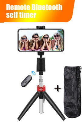BUFONA Mobile Stand Holder Selfie Stick Bluetooth Remote Video Camera Flash Brackets Single Gimbal for Mobile, Camera(600gm)