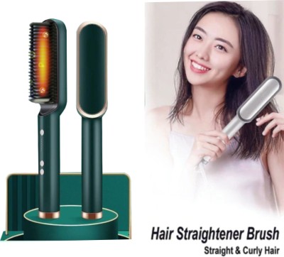 MADSWAS Hair Brush Curling Anti-perm Straight Hair Comb Hair Iron Hair Styler Tool S88 Hair Straightener Professional HQT 909b comb Styler 5 Temperature Control M88 Hair Straightener Brush(Multicolor)