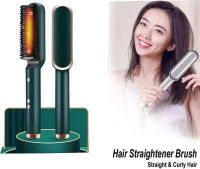 KANCHA Hair Straightener Comb for Women & Men RP-091 Hair Straightener Brush(Multicolor)