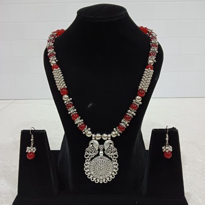 vedanshiv Alloy Red Jewellery Set(Pack of 1)