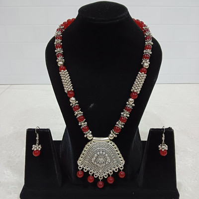 vedanshiv Alloy Red Jewellery Set(Pack of 1)