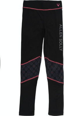 Allen Solly Legging For Girls(Black Pack of 1)