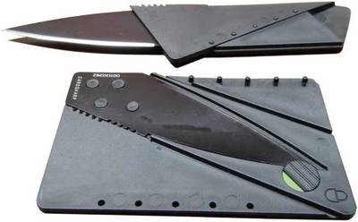 Grab Kart Credit Card Pocket Knife Fits in Wallet, Multiuse Folding Camping Survival Knife Pocket Knife