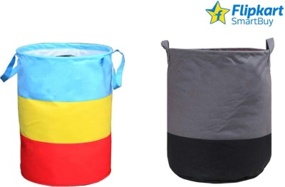 Flipkart SmartBuy 45 L Multicolor, Grey Laundry Bag(Non Woven)