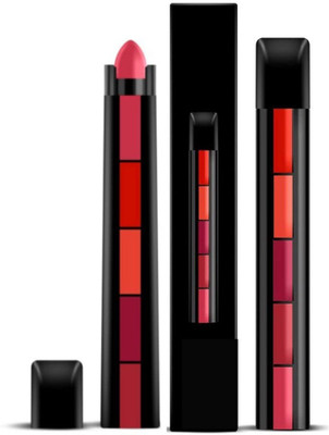 MYEONG 5 in 1 Waterproof Matte Lipstick(MULTI COLOR, 10 g)