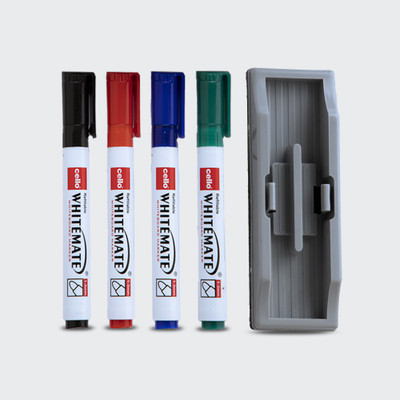 Cello Whiteboard Marker Combo(Set of 5, Multicolor)