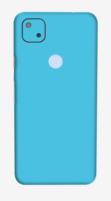 BugguSkin Google Pixel 4a, google pixel4a Mobile Skin(Ultra Super Lightblue Matte Skin With High Matte Finish.)