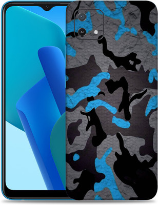 SkinoMania Oppo-A16e Mobile Skin(Blue Camo)