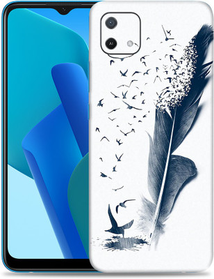 SkinoMania Oppo-A16e Mobile Skin(Multicolor Feather-Art)