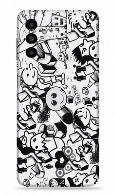 OggyBaba Samsung Galaxy A13 5g, Doodle Mobile Skin(Multicolor)