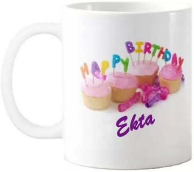 Exocticaa Happy Birthday Ekta Quotes 074 Ceramic Coffee Mug(325 ml)