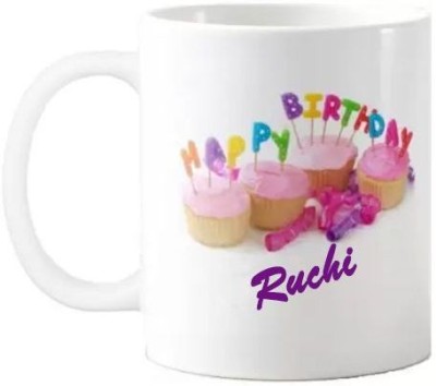 Exocticaa Happy Birthday Ruchi Quotes 074 Ceramic Coffee Mug(325 ml)