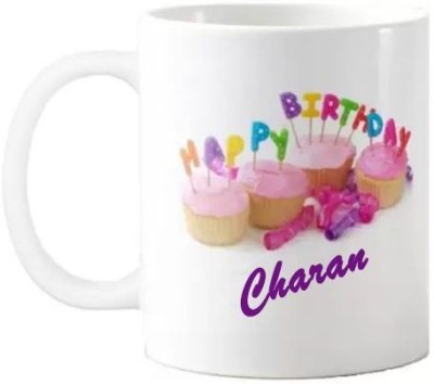 Exocticaa Happy Birthday Charan Quotes 074 Ceramic Coffee Mug(325 ml)