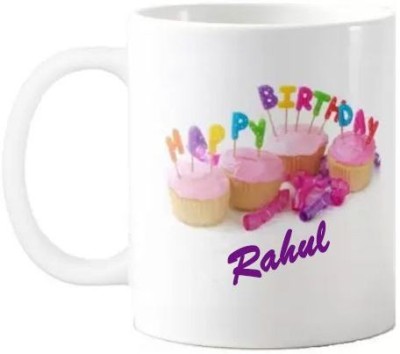 Exocticaa Happy Birthday Rahul Quotes 074 Ceramic Coffee Mug(325 ml)