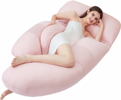 OneNonly Microfibre Solid Pregnancy Pillow Pack of 1(Pink)