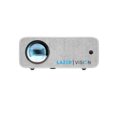 LAZERVISION LV881 (7800 lm / 1 Speaker / Remote Controller) Portable Projector(White)