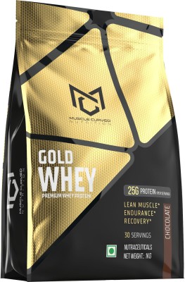muscle curved GOLD WHEY 2.2LBS PREMIUM ISO QUALITY Whey Protein(1 kg, CHOCOLATE, VANILA, CAFE MOCHA, COOKIES & CREAM)