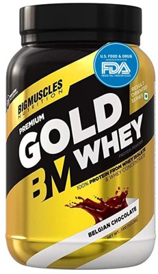 BIGMUSCLES NUTRITION Premium Gold Whey Whey Protein(1 kg, Belgian Chocolate)