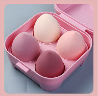 lakyou Glow Sponge Make up 4pcs makeup blender puff makeup with colorful storage box