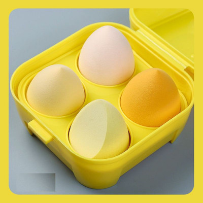 lakyou Glow Sponge Make up 4pcs makeup blender cosmetic puff makeup sponge with storage box