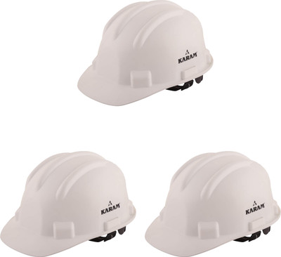 Karam PN521-White PN521 Safety Helmet Construction Helmet(Size - Free Size)