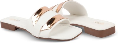 AXIUM Women Flats(White , 4)