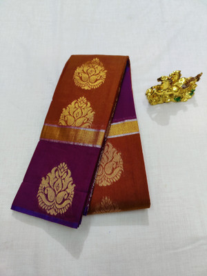 Jainithish Collections Embellished Kota Doria Cotton Silk Saree(Maroon)