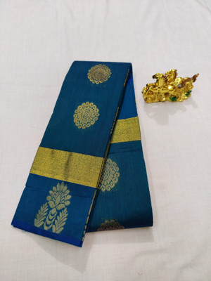 Jainithish Collections Embellished Kota Doria Cotton Silk Saree(Green)