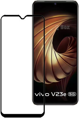 Q Box Edge To Edge Tempered Glass for Vivo V23e 5G(Pack of 1)