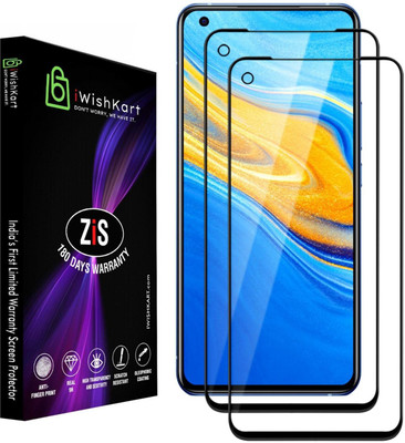 iWishKart Edge To Edge Tempered Glass for Realme C17(Pack of 2)