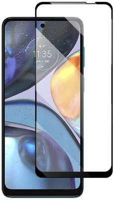 FwellT Edge To Edge Tempered Glass for Motorola G22(Pack of 1)