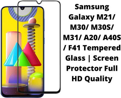 Gorilaorginal Edge To Edge Tempered Glass for . Samsung Galaxy M21/ M30/M30S/ M31/ A20/ A40S / F41(Pack of 2)
