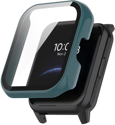 prozzile Tempered Glass Guard for Realme Watch 2 Pro Case, -Anti Scratch 360 Full Bumper Cover Shockproof PC Case(Pack of 1)